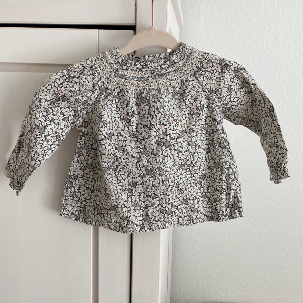 Edgehill Collection (EUC) | baby girl floral smocked blouse top